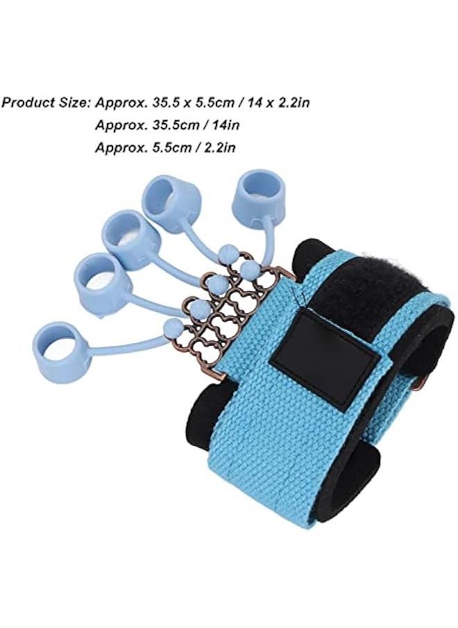 Finger Exerciser, 20Lb/40Lb Hand Grip Strengthener, Hand Strengthener Finger Band Guitar Finger Stretcher Hand Yoga Equipment for Forearm, Arthritis, Carpal Tunnel (Blue 40 lbs)