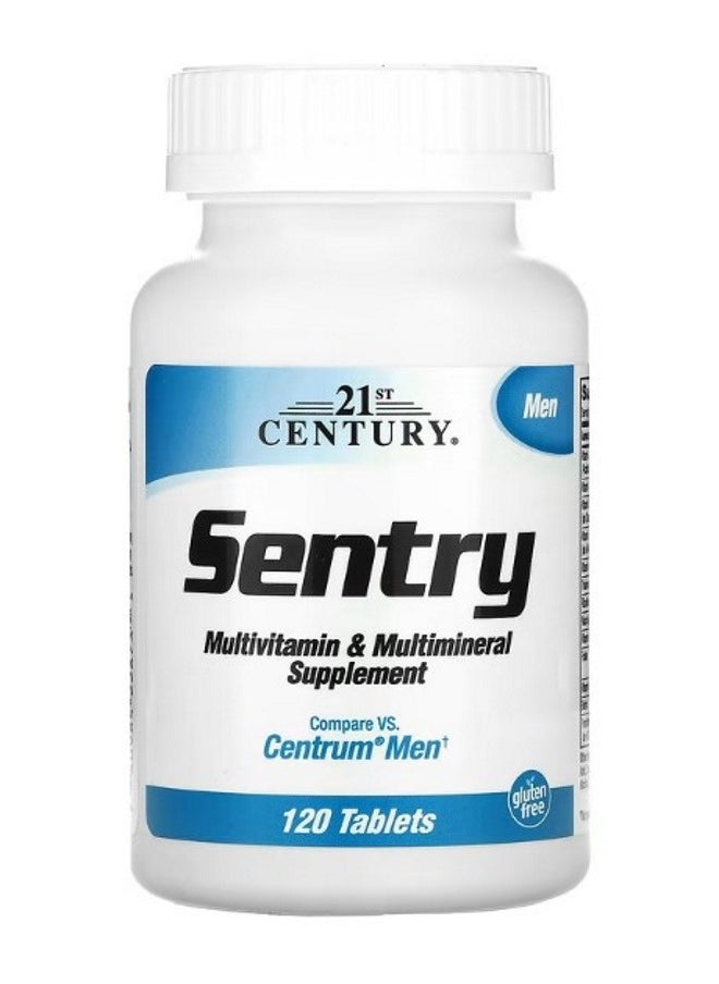 Sentry Men Multivitamin  Multimineral Supplement 120 Tablets