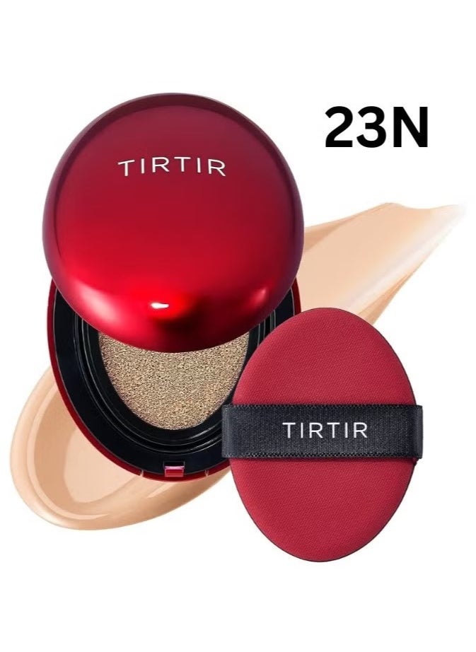 Mask Fit Red Cushion Foundation 18g (23N Sand) - 72hrs Long Lasting Full Coverage Foundation Makeup