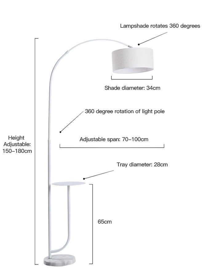 Nordic Simple Eye Protection Vertical Light Marble White 26x70x185cm