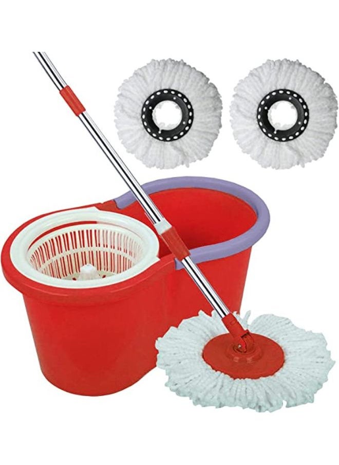 Esqube 360° Spin Mop Set - Red color