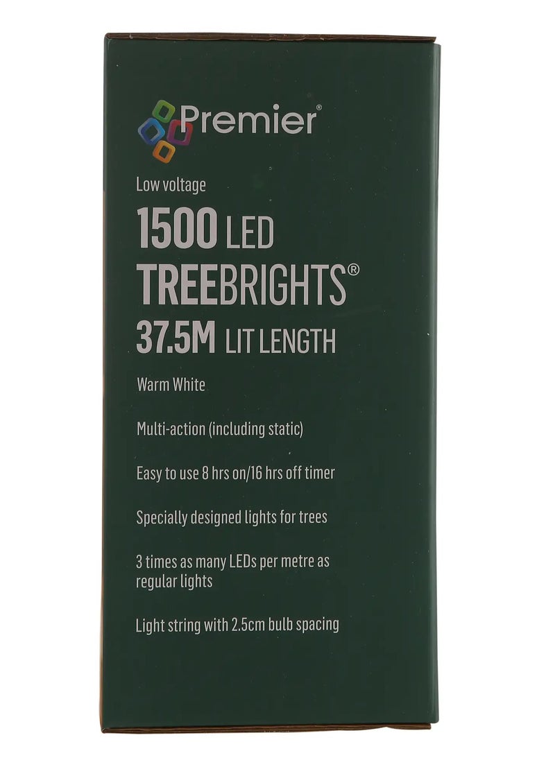 Tree Lights 1500 LED Light with Timer (37.5 m, Warm White)