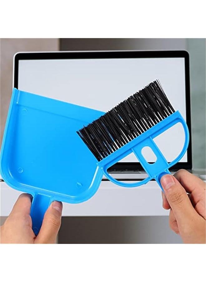 3 Pack Mini Hand Broom and Dustpan Set Small Dustpan and Brush,Small Hand broom and Dustpan Set Portable Cleaning Brush and Dustpan Combo, Cleaning Tool for Countertop, Key Board and Animal Waste