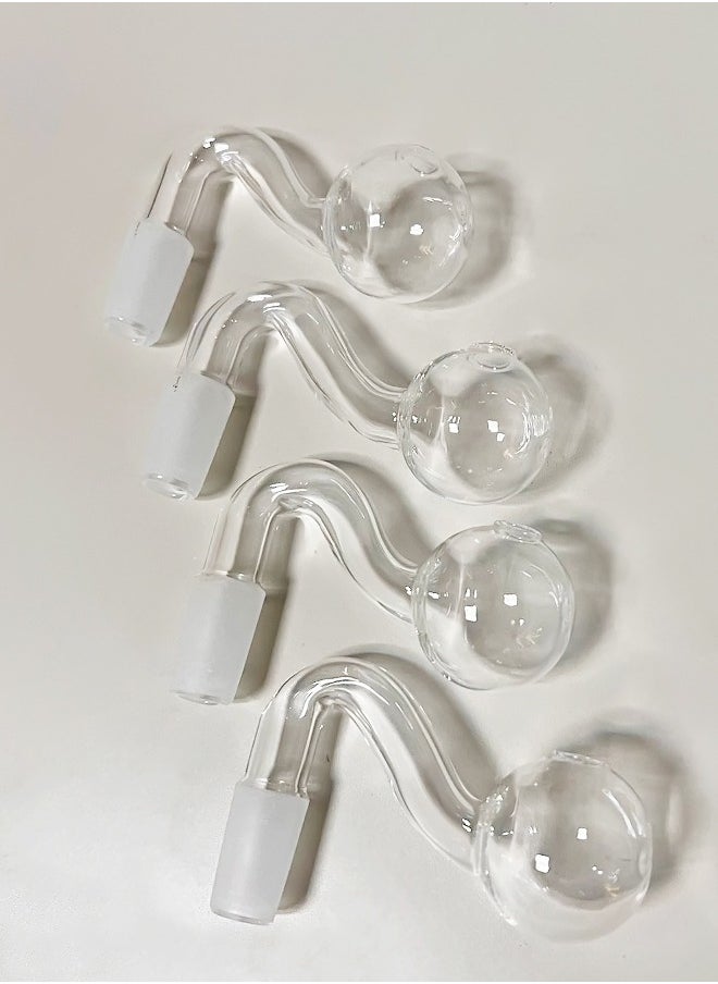 Set of 4 Mini Glass Home Decorative Heat Resistant Oil Lamp Vase 14 mm