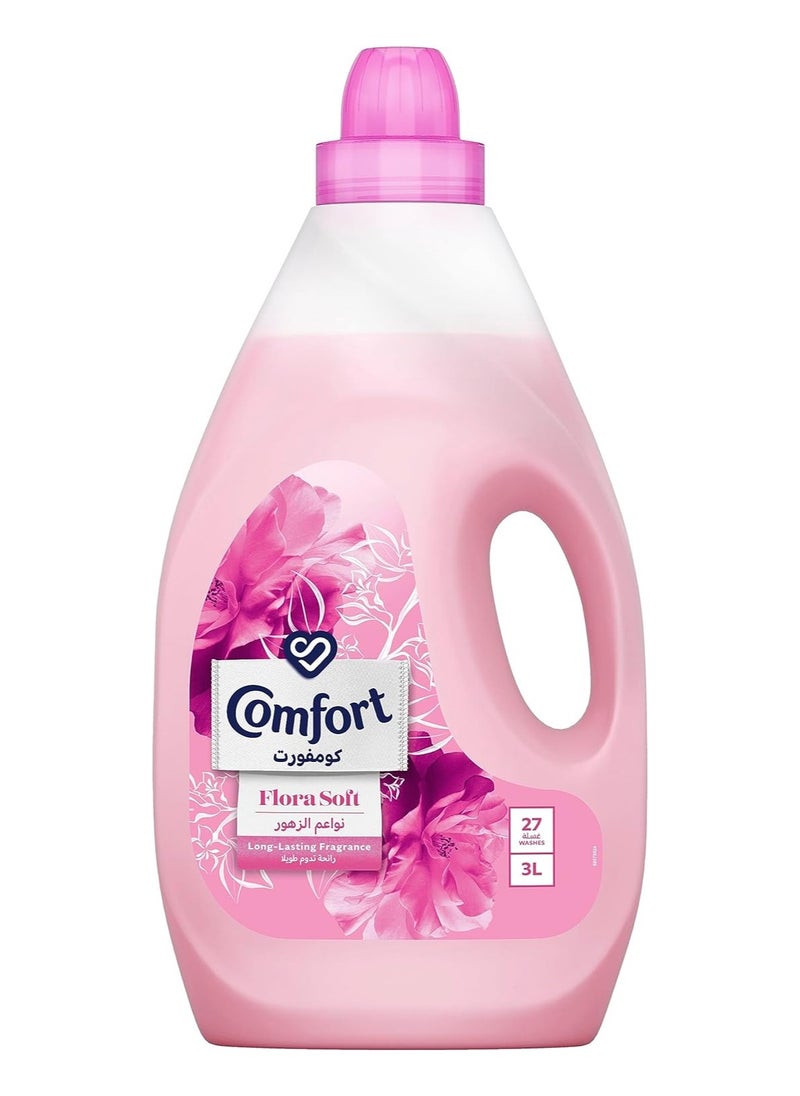 COMFORT Fabric Softener Flora Soft, for fresh & soft clothes, 3L