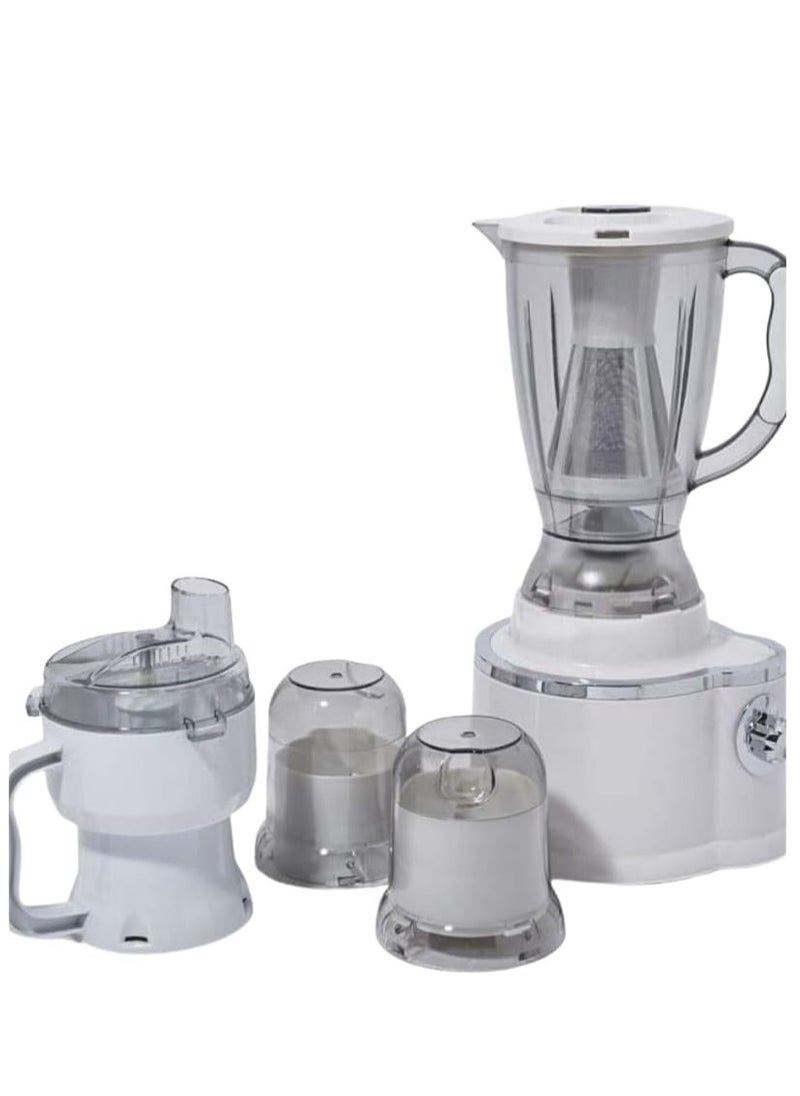 7-In-1 Food Processor 1.8L ME-FPS1002BW White/Clear