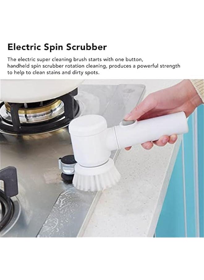 Electric Spin Scrubber, Electric Cleaning Brush with 3 Brush Heads,Shower Scrubber for Cleaning Electric Spin, Shower cleaner crubbing brush Bathtub/Window/Kitchen/Sink/Glass