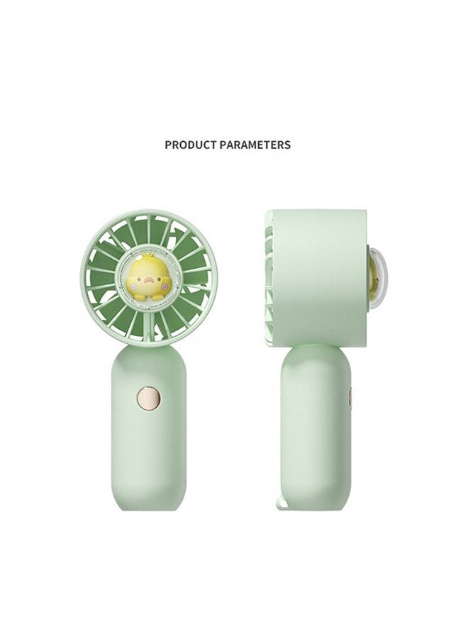 Hand Holds Small Fan Portable Mini Pocket Fan, Style: Green Spray Plating Version