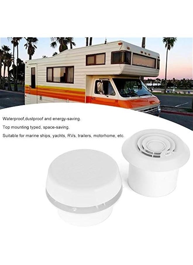 Ventilation Fan, 12V Strong Wind Quiet Ceiling and Wall Mount Exhaust Fan, Copper Motor Dustproof Roof Fan Ceiling Air Ventilation Cooling Grille for Campers Motorhome Travel Trailer