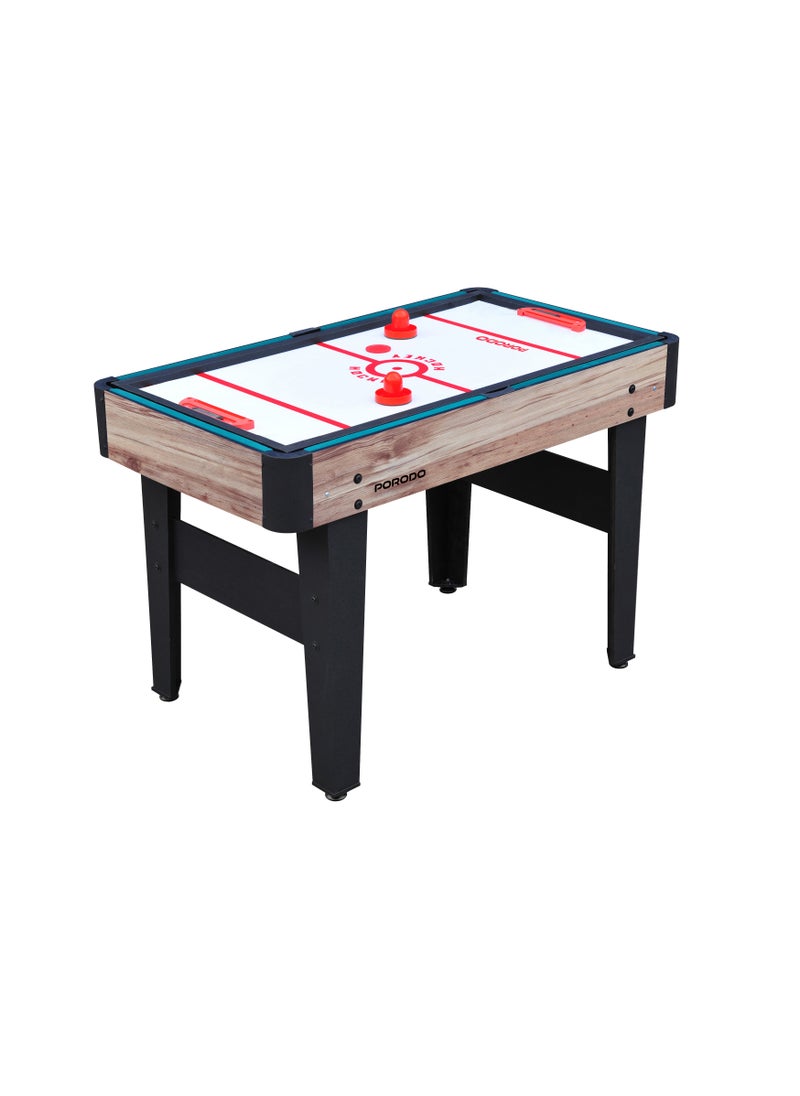 4-in-1 Multi-Game Table / Hockey Table / Billiard Table / Table Tennis / Foosball Table / Quick Set-Up / Easy Transition - Brown