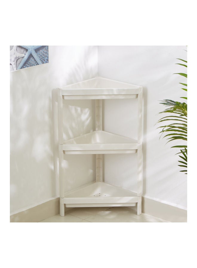 Allure Triangular 3-Tier Bathroom Caddy White 26x10x19.5cm