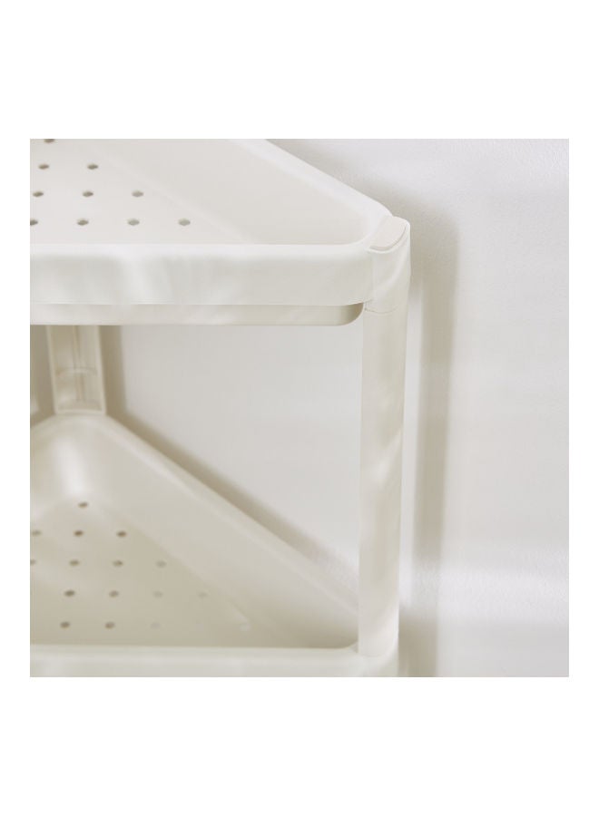 Allure Triangular 3-Tier Bathroom Caddy White 26x10x19.5cm