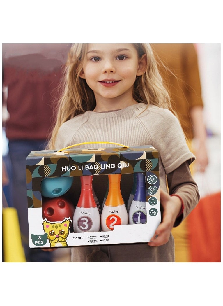 Casual Family Bowling Game for Interactive Sports Fun