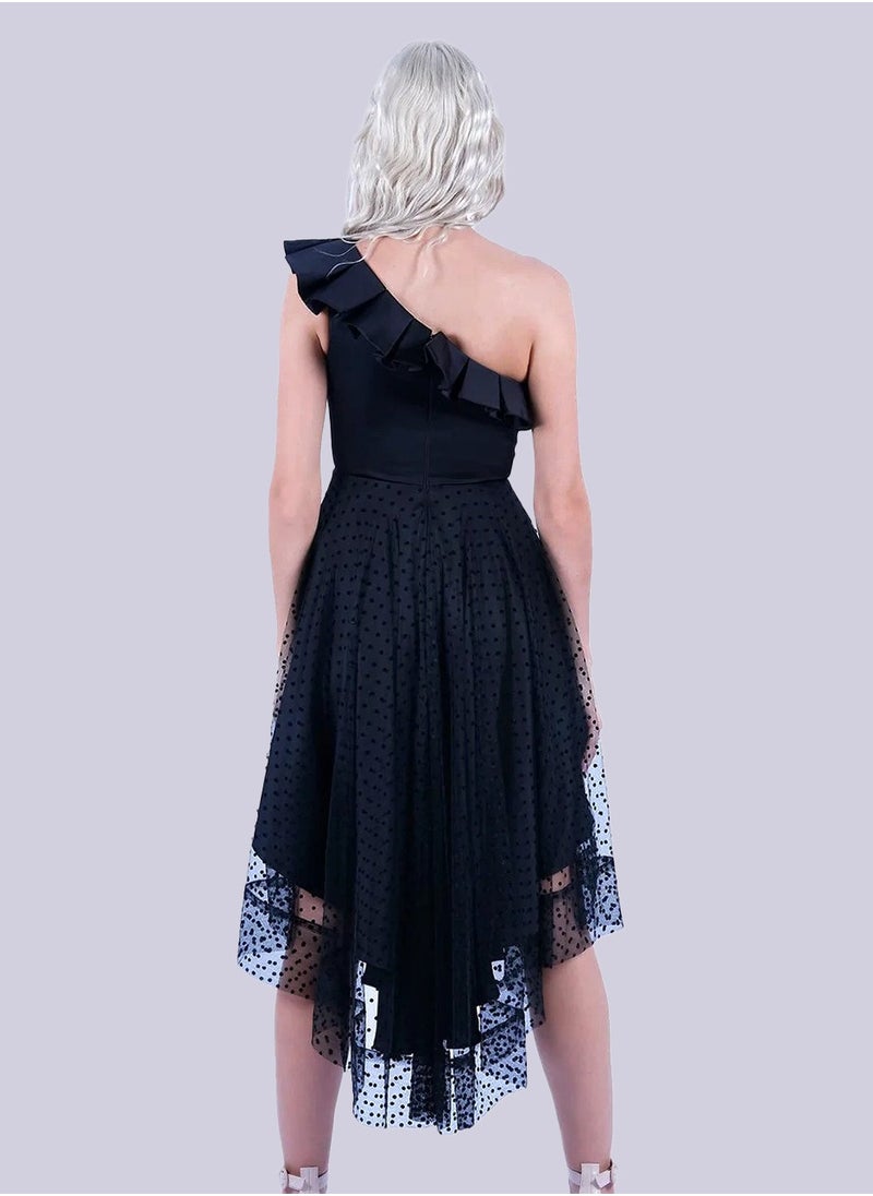 Muse - Black Ruffle Dress