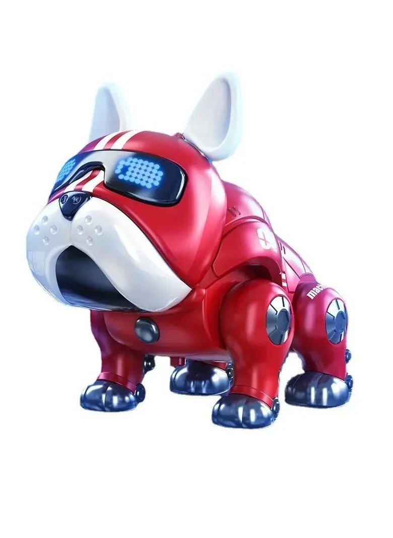 Robot Dog Toy, Dog With Movable Head And Limbs Music Robot Dog Toy, Durable Safe Children's Intelligent Mechanical Dog Electronic Pet Toy For Kids, (1pc, Red)