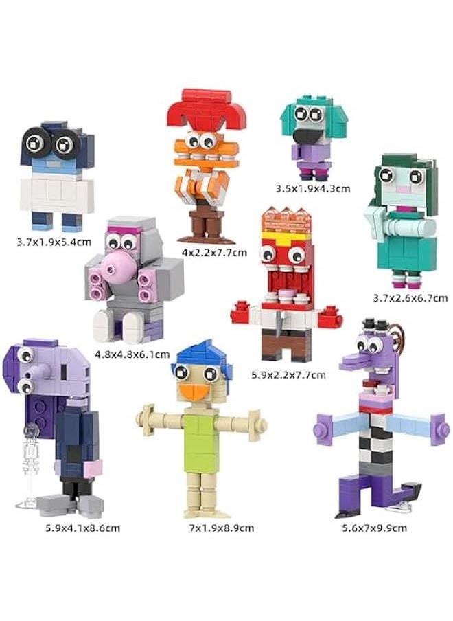 Sideout Building Block Toys, 9 in 1 Cute Action Figures Animation Comedy Adventure Movie Creative Models Desktop Decoration, Suitable for Adults Boys Girls Fans Kids Aged 6+ (432 PCS)