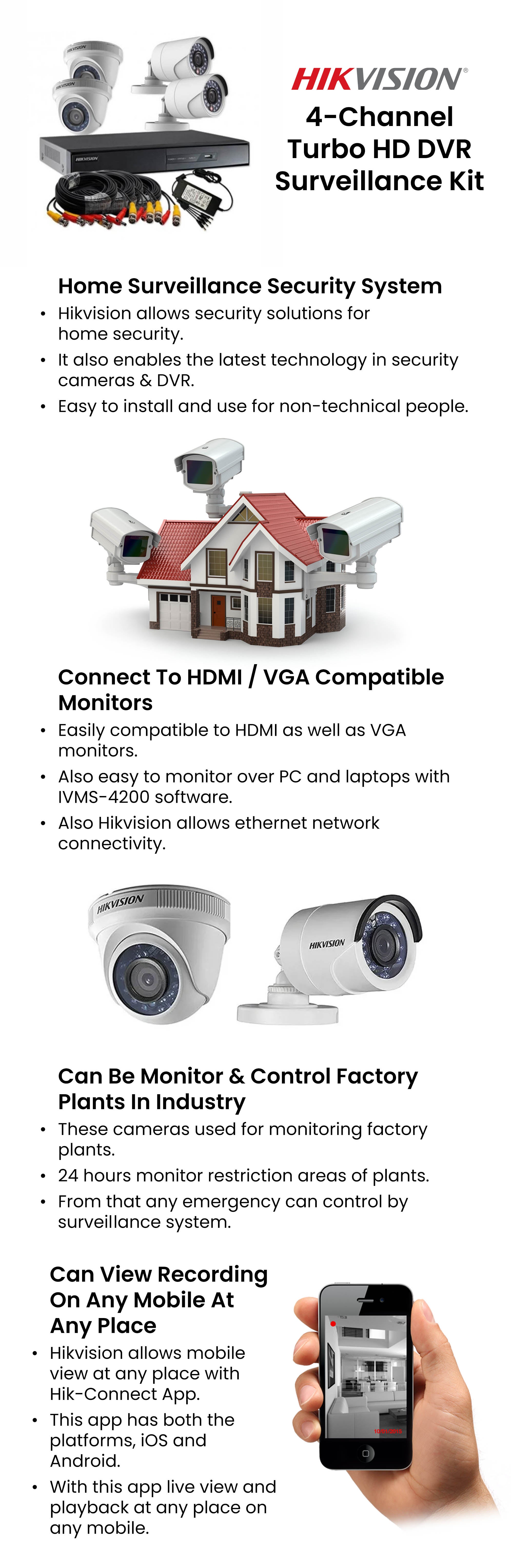 4-Channel Turbo HD DVR Surveillance Kit