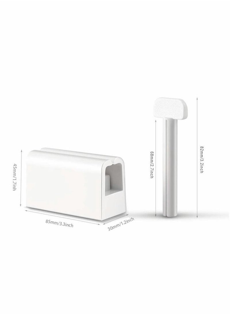 Toothpaste Squeezer, 2 Pcs Dispenser Set, Rolling Tube, for Ketchup and Cosmetics
