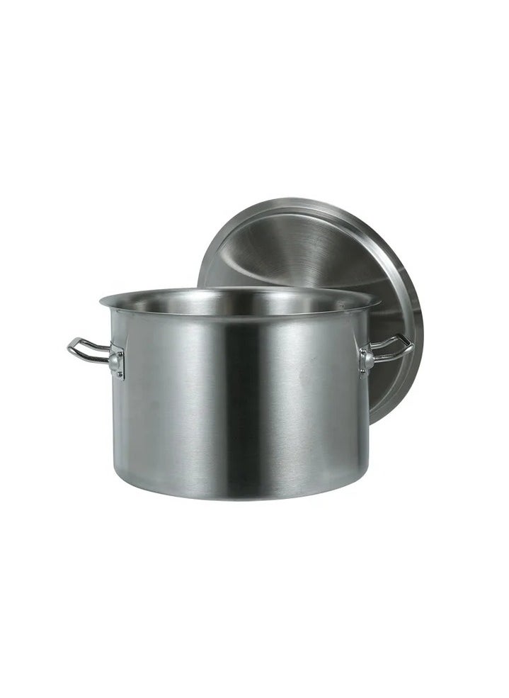 AFCO  Aluminum Cooking Pot with Handle and Aluminum Lid, Silver