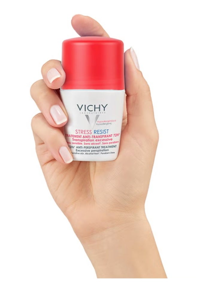 VICHY 72 Hours Stress Resist Excessive Perspiration Deodorant White/Red 50ml