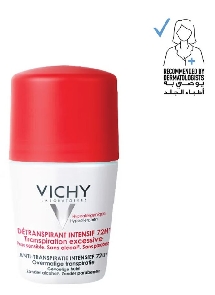 VICHY 72 Hours Stress Resist Excessive Perspiration Deodorant White/Red 50ml