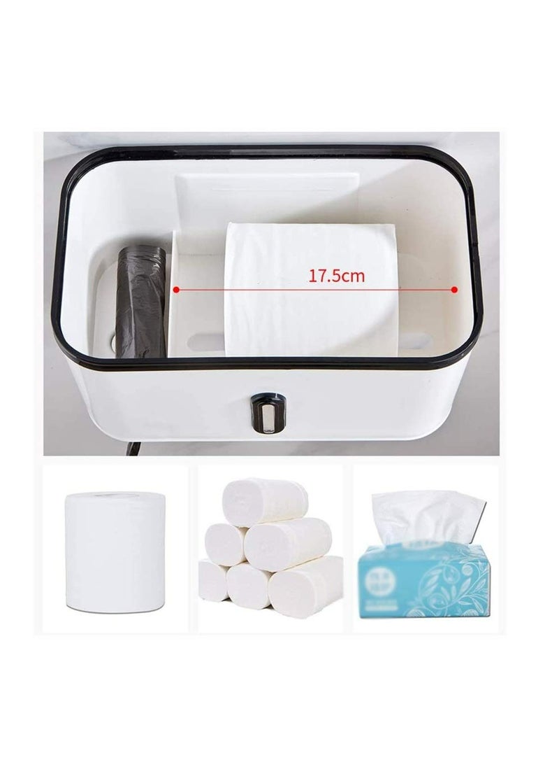 Toilet Roll Holder Bathroom Tissue Box Punch Free Waterproof Toilet Paper Paper Roll Paper Hand