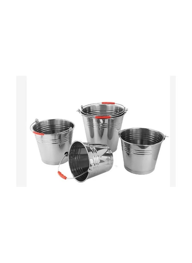 10 Litre Heavy Duty Steel Bucket - Durable, Rust-Resistant Metal Construction for Long-Lasting Use - Ideal for Construction, Gardening, and Industrial Applications - Ergonomic Handle for Comfortable Carrying, Stackable Design for Space Saving - Multipurpose Use for Mixing, Storing, and Transporting Materials - Perfect for Home, Workshop, or Job Site