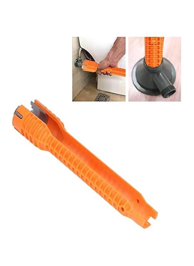 Faucet Sink Installer, Water Pipe Wrench Easy to Rotate Single Head Plumbing Repair for Bathroom for Toilet Bowl for Plumbers for Kitchen