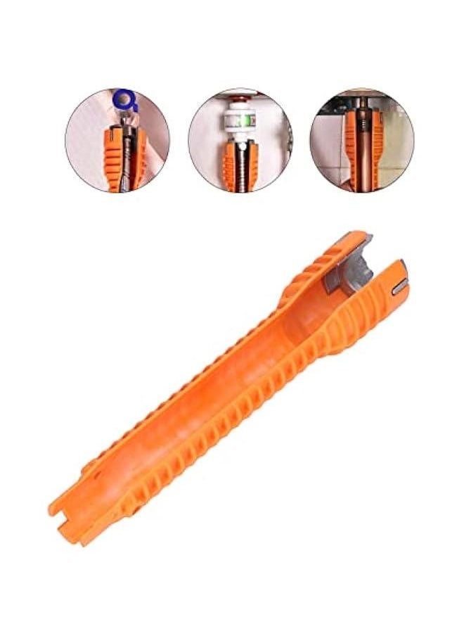 Faucet Sink Installer, Water Pipe Wrench Easy to Rotate Single Head Plumbing Repair for Bathroom for Toilet Bowl for Plumbers for Kitchen