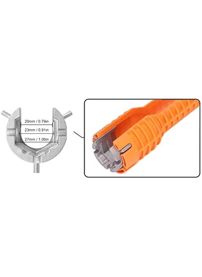 Faucet Sink Installer, Water Pipe Wrench Easy to Rotate Single Head Plumbing Repair for Bathroom for Toilet Bowl for Plumbers for Kitchen