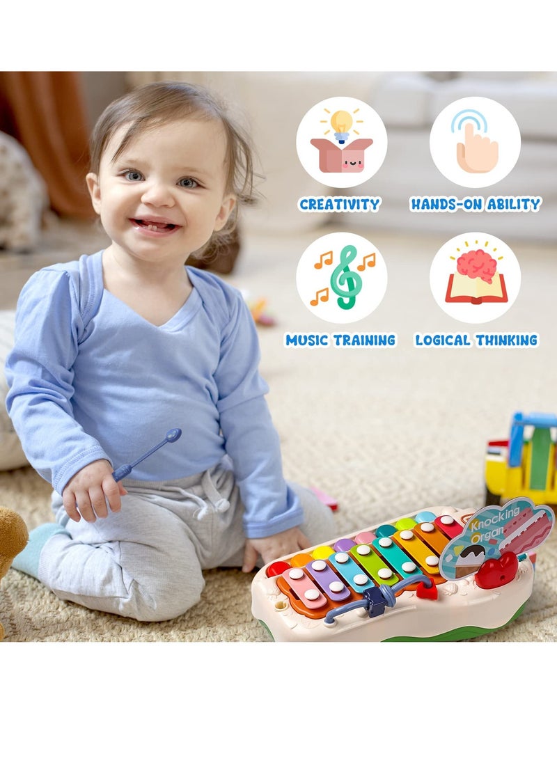 SYOSI Baby Piano Toys, Toddler Musical Instruments Kids Multi-Function Piano, Early Educational Gift for 2 3 4 5 6 Year Old Boys Girls