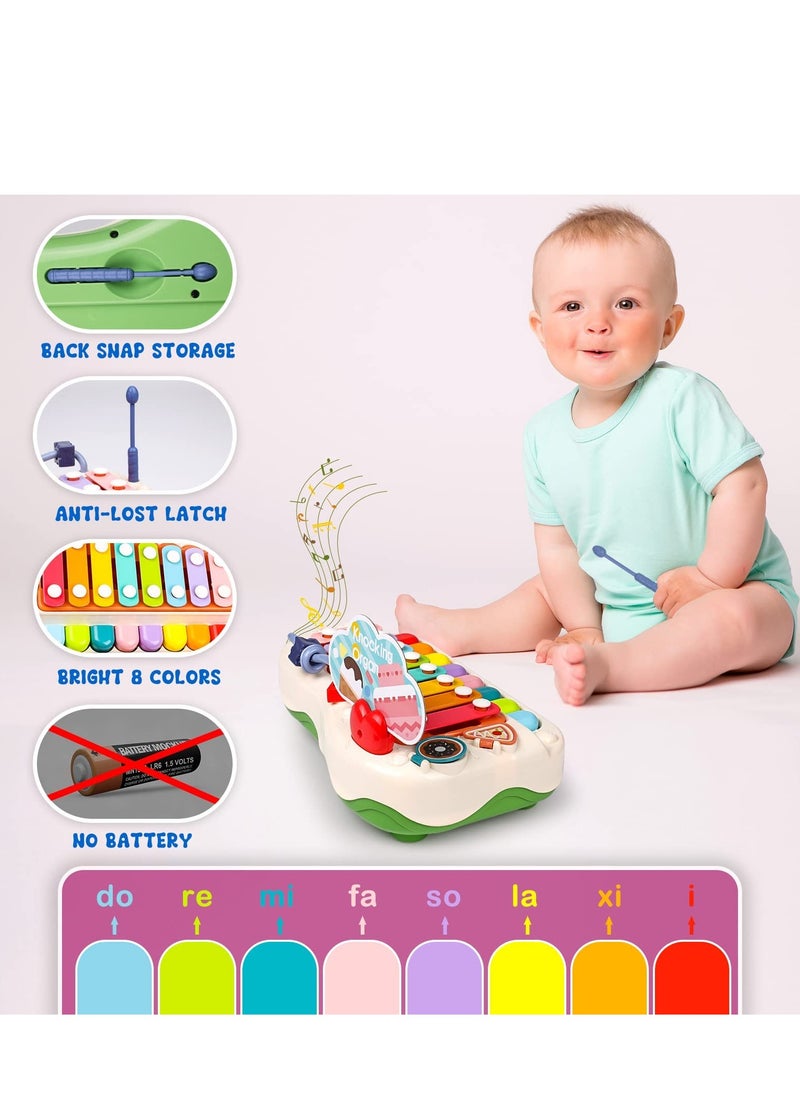 SYOSI Baby Piano Toys, Toddler Musical Instruments Kids Multi-Function Piano, Early Educational Gift for 2 3 4 5 6 Year Old Boys Girls