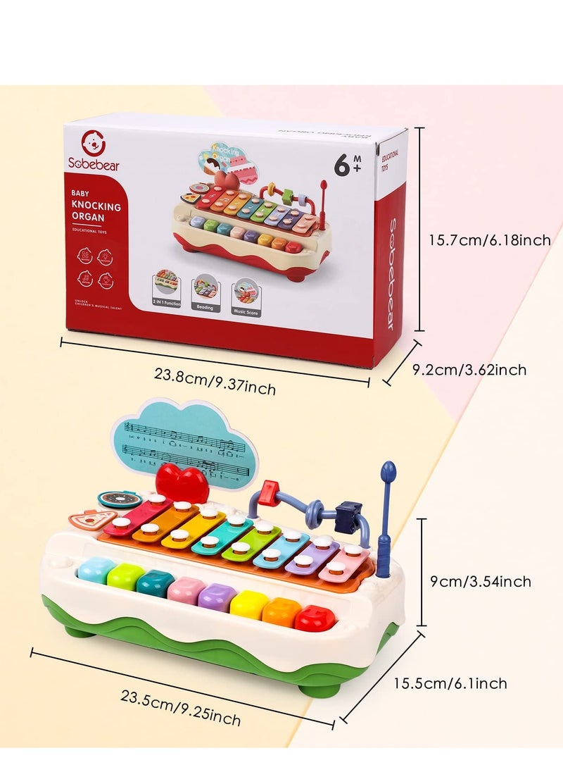 SYOSI Baby Piano Toys, Toddler Musical Instruments Kids Multi-Function Piano, Early Educational Gift for 2 3 4 5 6 Year Old Boys Girls