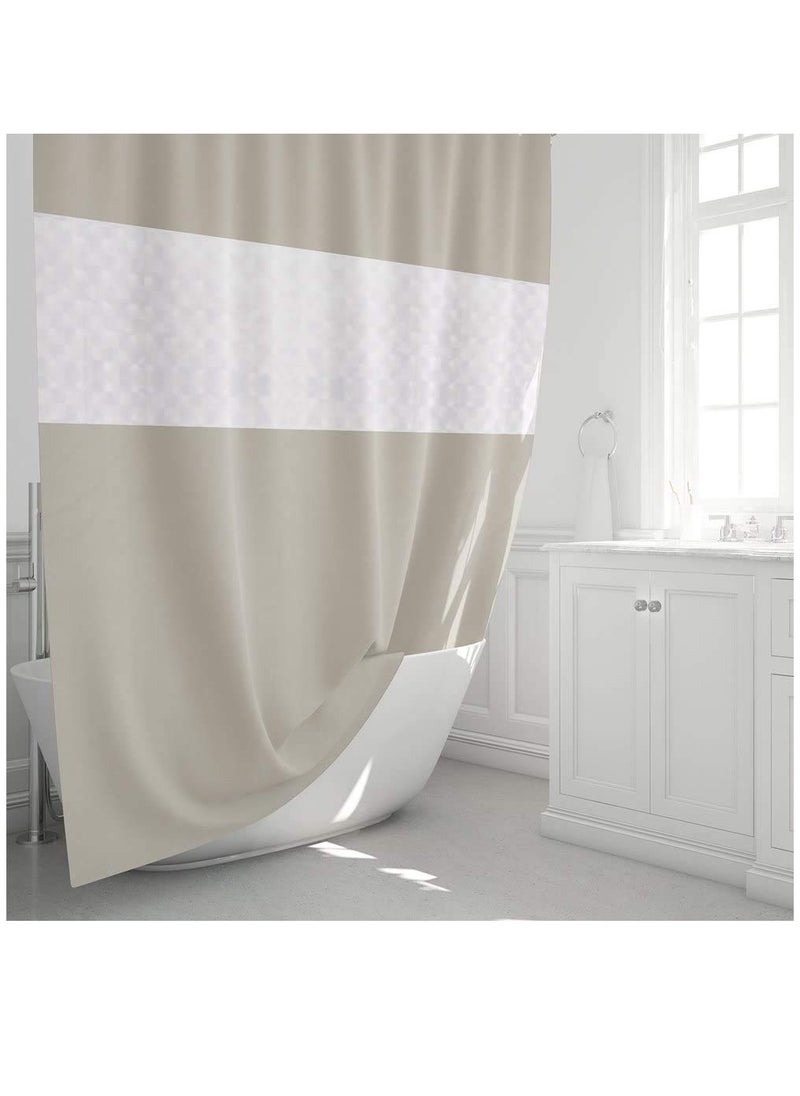 Shower curtain Liner Design for Bathroom Shower and Bathtubs - Free of PVC Chlorine and Chemical Smell - Non-Toxic and Eco-Friendly - 100% Waterproof 180 X 200 cm