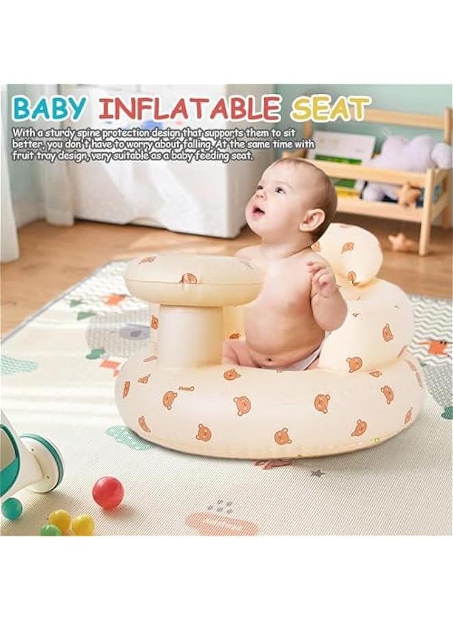 Inflatable Toddler Chair | Baby Chair | Baby Support Seat, Built in Air Pump Chair, Lightweight Toddler Seat, Soft Inflatable Baby Chair for Babies 3-36 Months, for Home Travelling