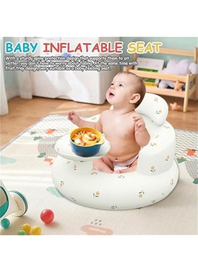 Inflatable Toddler Chair | Baby Chair | Baby Support Seat, Built in Air Pump Chair, Lightweight Toddler Seat, Soft Inflatable Baby Chair for Babies 3-36 Months, for Home Travelling