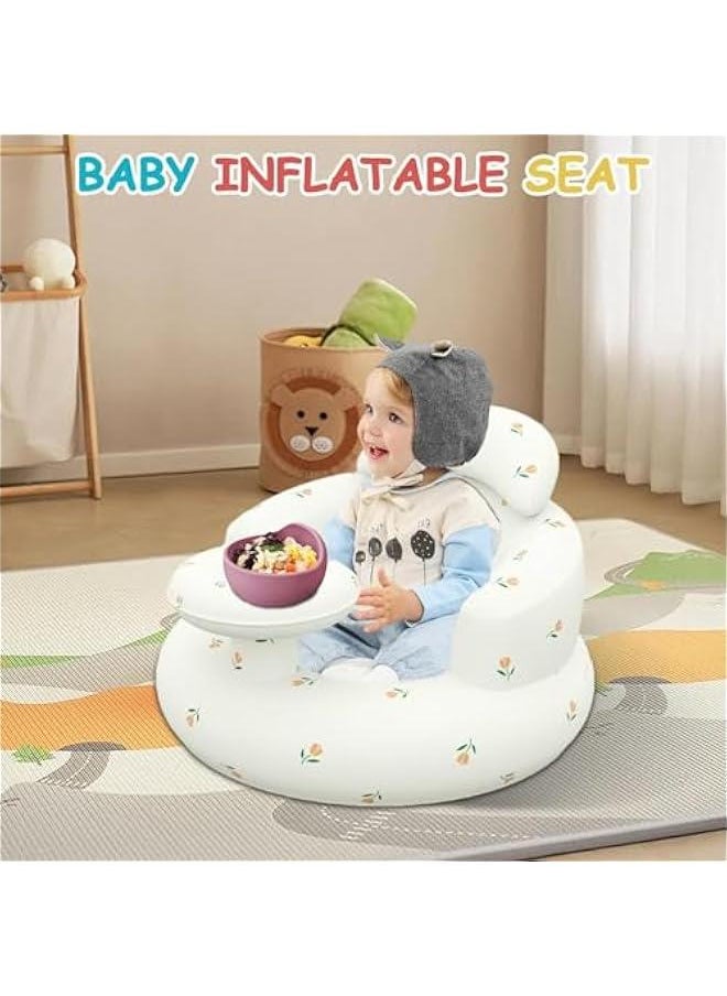 Inflatable Toddler Chair | Baby Chair | Baby Support Seat, Built in Air Pump Chair, Lightweight Toddler Seat, Soft Inflatable Baby Chair for Babies 3-36 Months, for Home Travelling