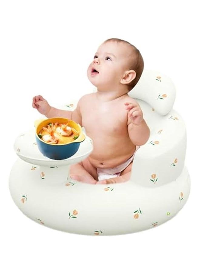 Inflatable Toddler Chair | Baby Chair | Baby Support Seat, Built in Air Pump Chair, Lightweight Toddler Seat, Soft Inflatable Baby Chair for Babies 3-36 Months, for Home Travelling