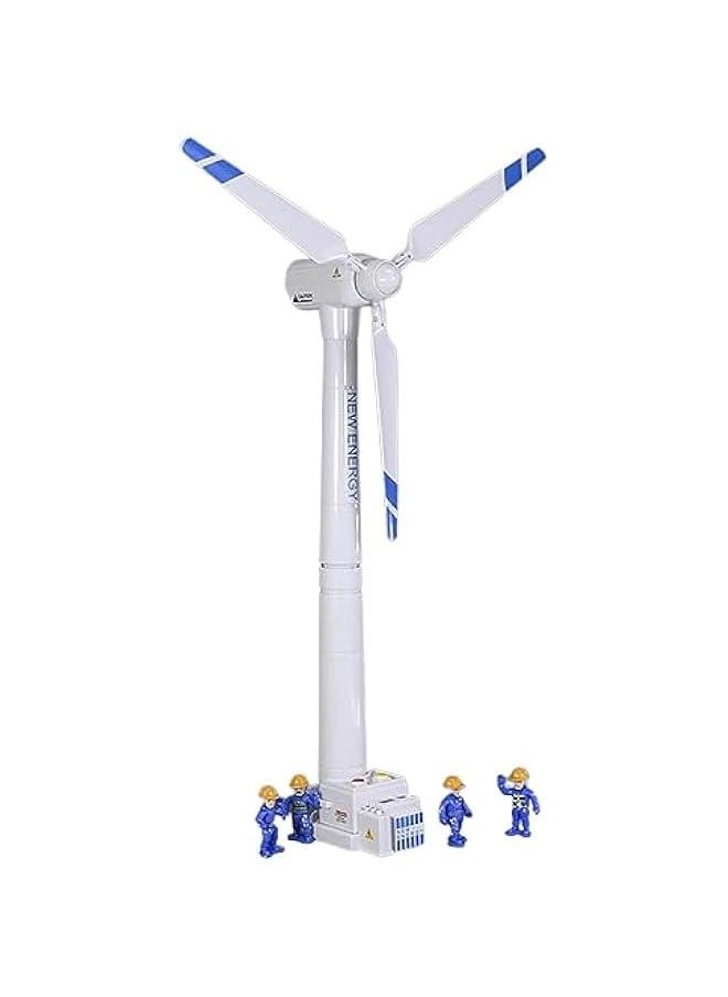 Wind Turbine Model, 21.65 Inch Large Size Wind Generator Model Windmill Toy Science Kit STEM Experiment Kit with Wind-up Rotatable Blades