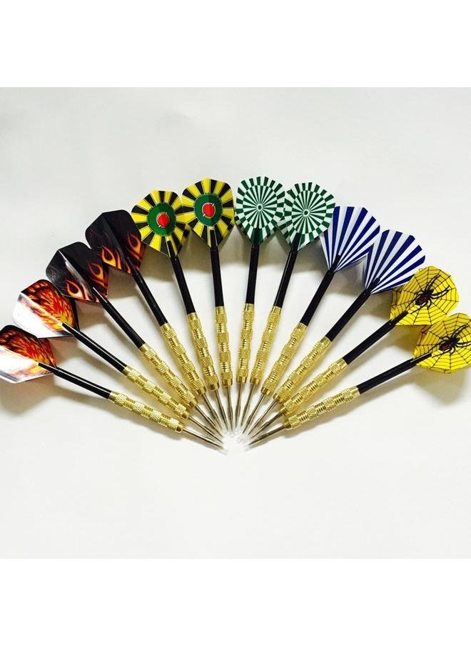 Pack Of 18 Tip Darts With Flights And Shafts，Steel Tip Darts Set,Professional Darts Metal Tip,Metal Darts for Dartboard