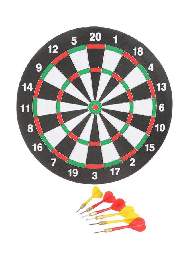 Life Play 4S19315 Darts With Dart Board  6 Pieces 37cm