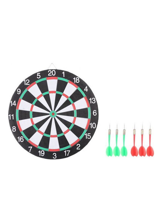 Dartboard Game With 6 Darts 17cm