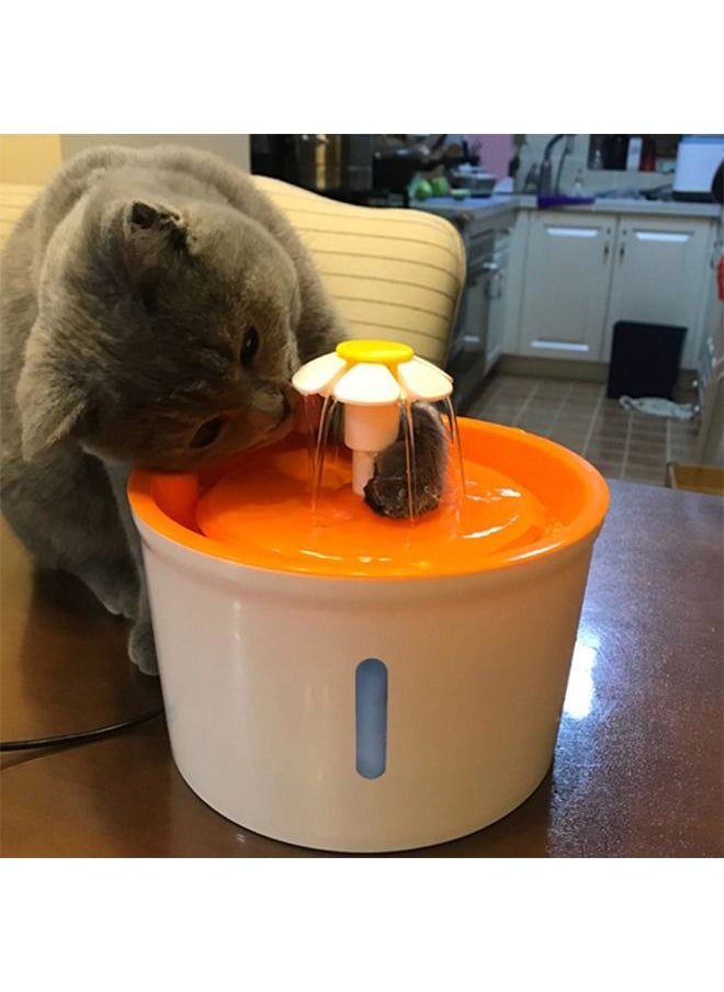 Cat Water Fountain 1.6L Automatic Pet Fountain with Water Level Window for Cats and Small Dogs