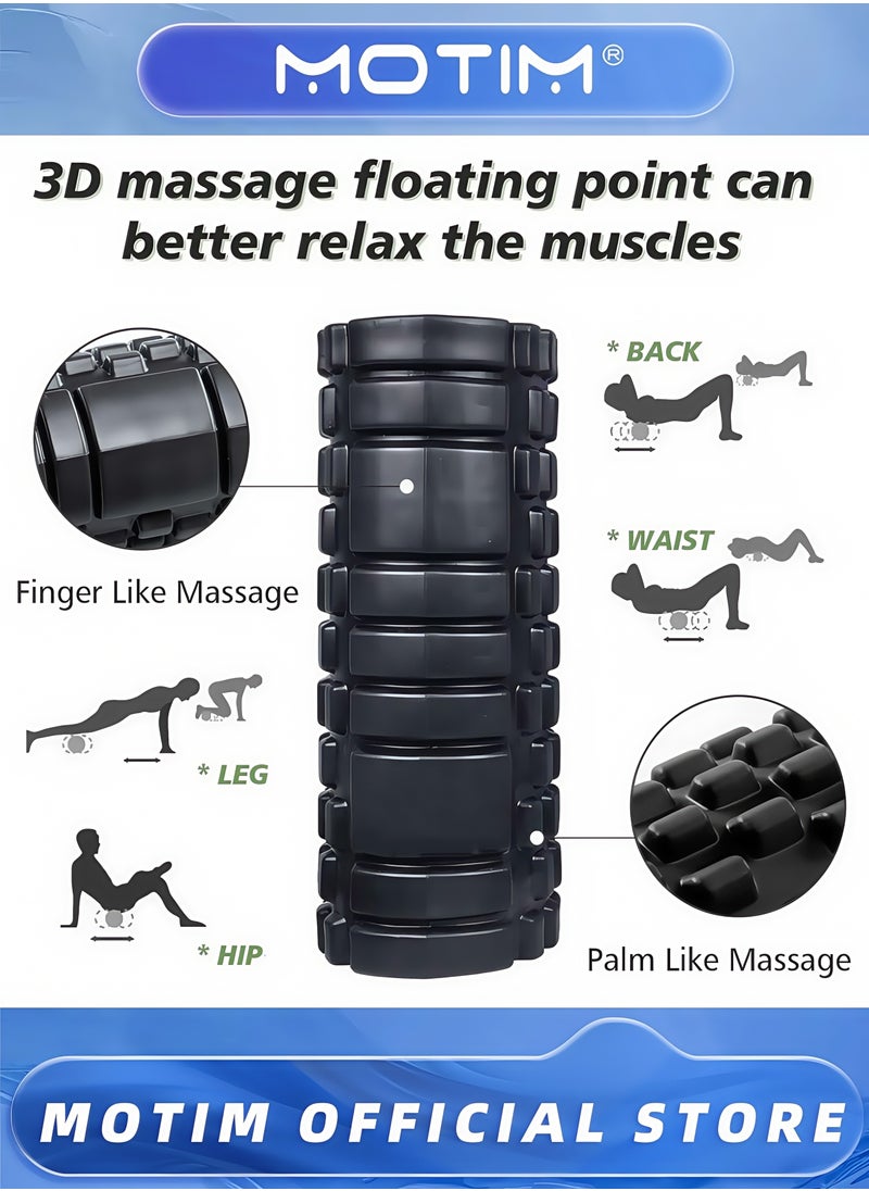 5-in-1 Foam Roller Set for Physical Therapy Heavy Duty Yoga Exercise and Massager