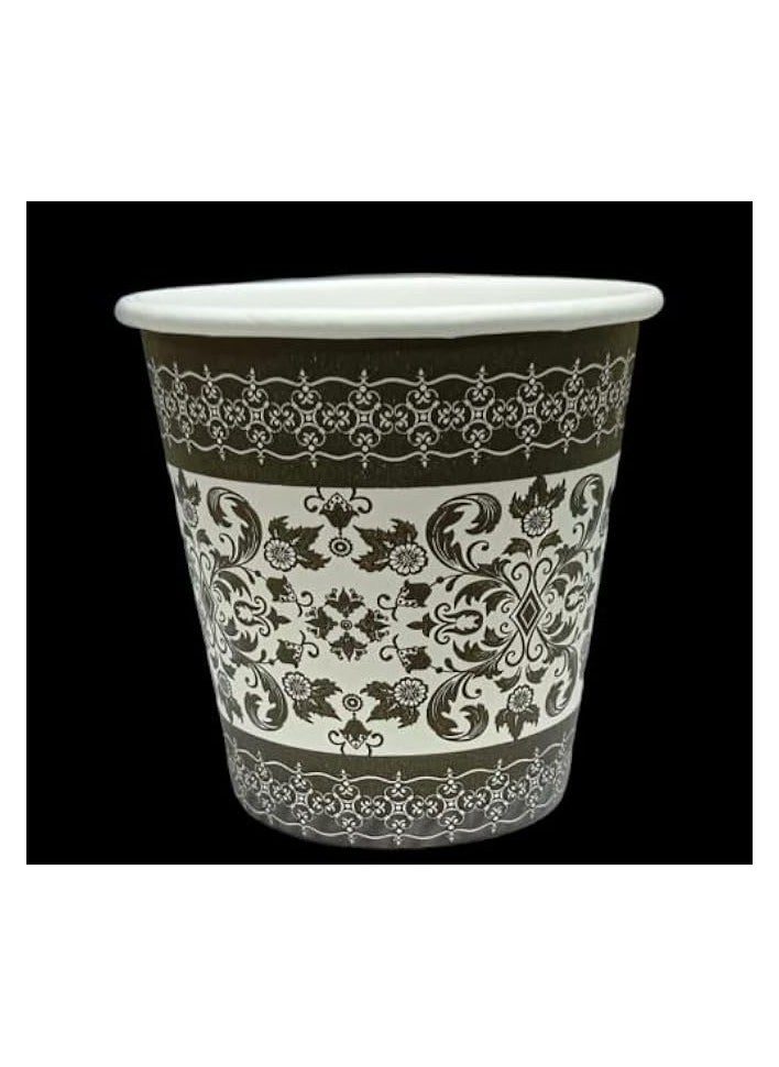 Paper Cawa Cups 2.5 oz 100 Pcs | Very small Paper Cups | Arabic Kahwa Cups | Disposable Tea Cups | Turkish Cofee Paper Cups