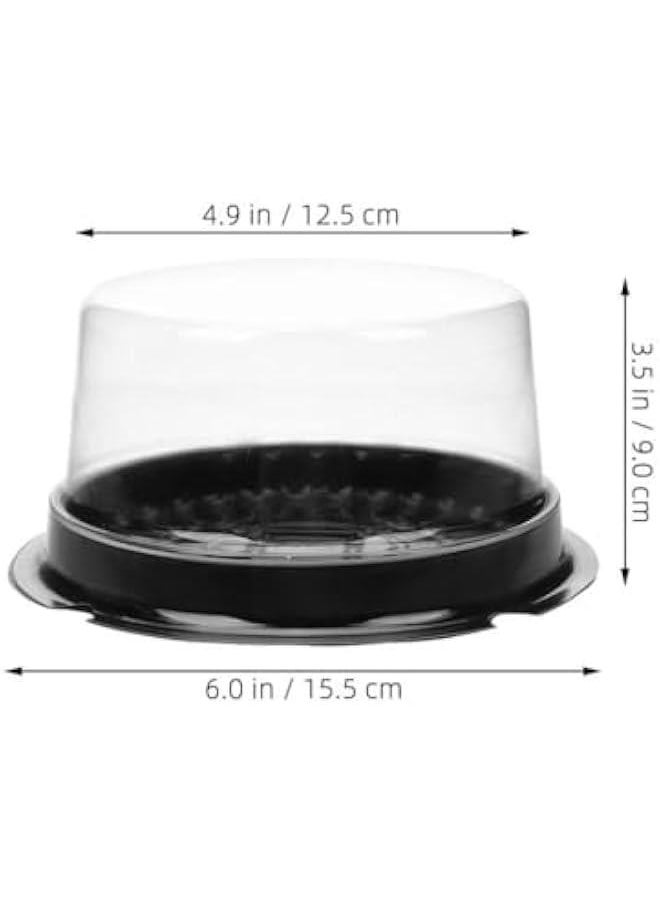 Cheesecakes 100pcs Mini Cheesecake Containers 4 Inch Small Cake Containers With Lids Clear Plastic Bakery Boxes for Cupcake Ramekins Dessert Charcuterie Paper Cups