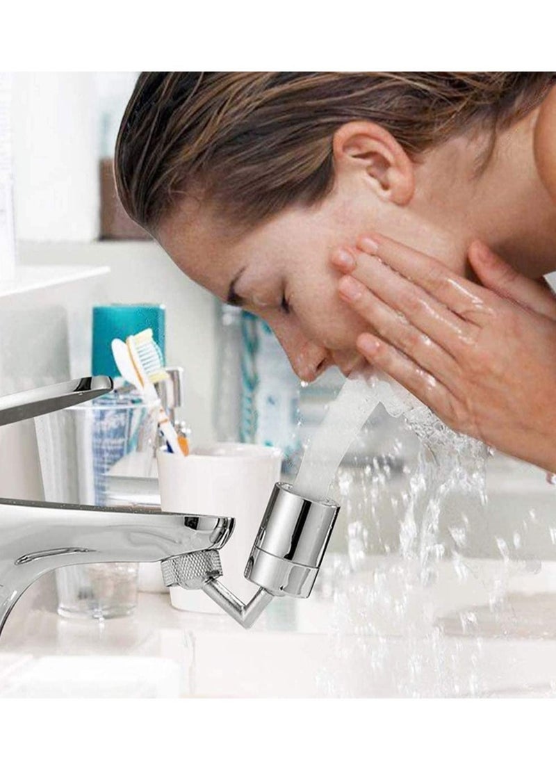 Kitchen Tap Head, Faucet Water Filters Nozzle 720° Rotatable Universal Splash Anti-Splash, Oxygen-Enriched Foam, Four-Layer Mesh, Leak-Proof with Double O-Ring