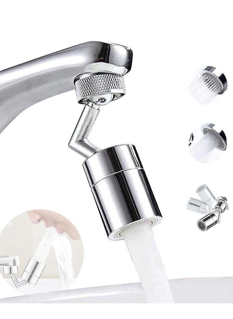 Kitchen Tap Head, Faucet Water Filters Nozzle 720° Rotatable Universal Splash Anti-Splash, Oxygen-Enriched Foam, Four-Layer Mesh, Leak-Proof with Double O-Ring