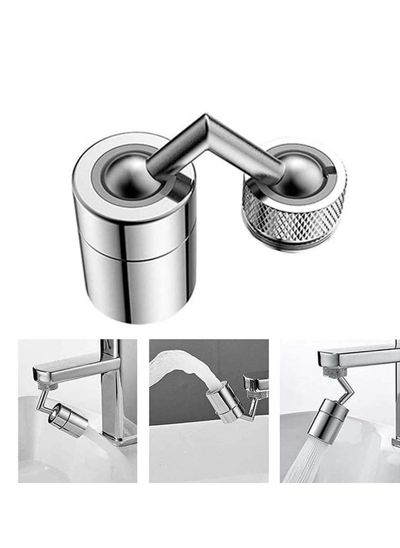 Kitchen Tap Head, Faucet Water Filters Nozzle 720° Rotatable Universal Splash Anti-Splash, Oxygen-Enriched Foam, Four-Layer Mesh, Leak-Proof with Double O-Ring