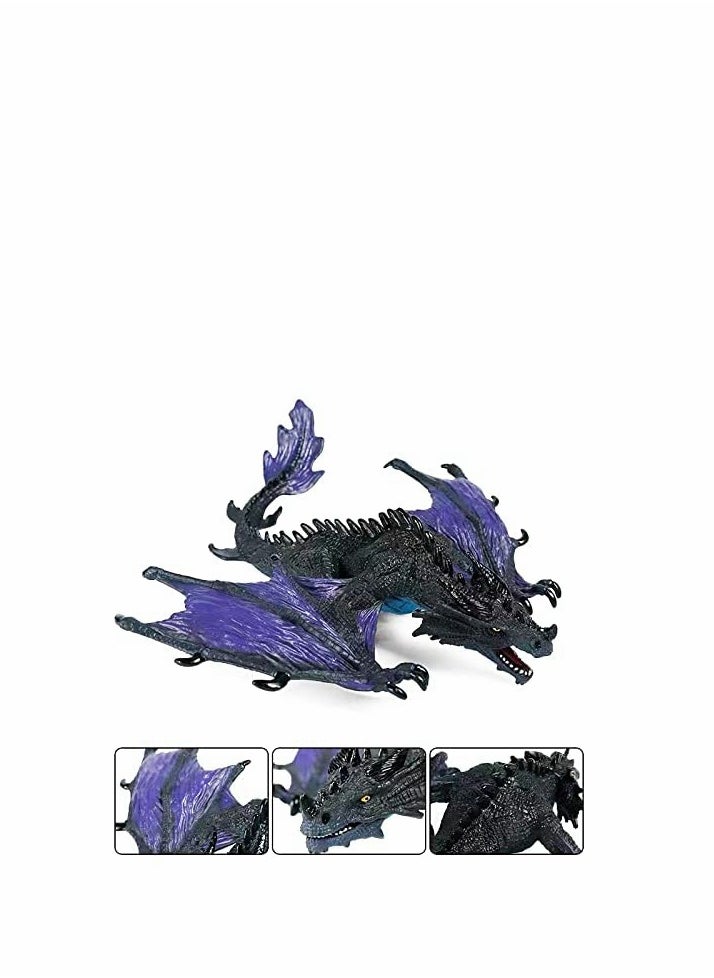 7.87 x 7.08 x 3.15 Inches Realistic Dragon Figurine Plastic Flying Dragon Model for Home Decoration